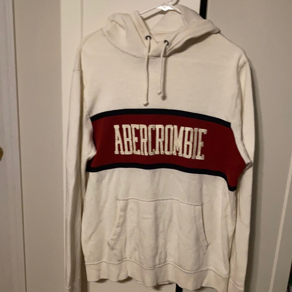 Off white banded torso logo hooded sweatshirt
